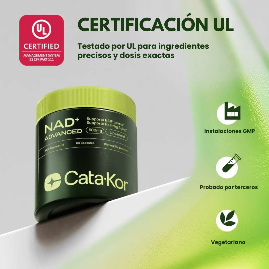 NAD+ Advanced de Alta Pureza Anti-Envejecimiento