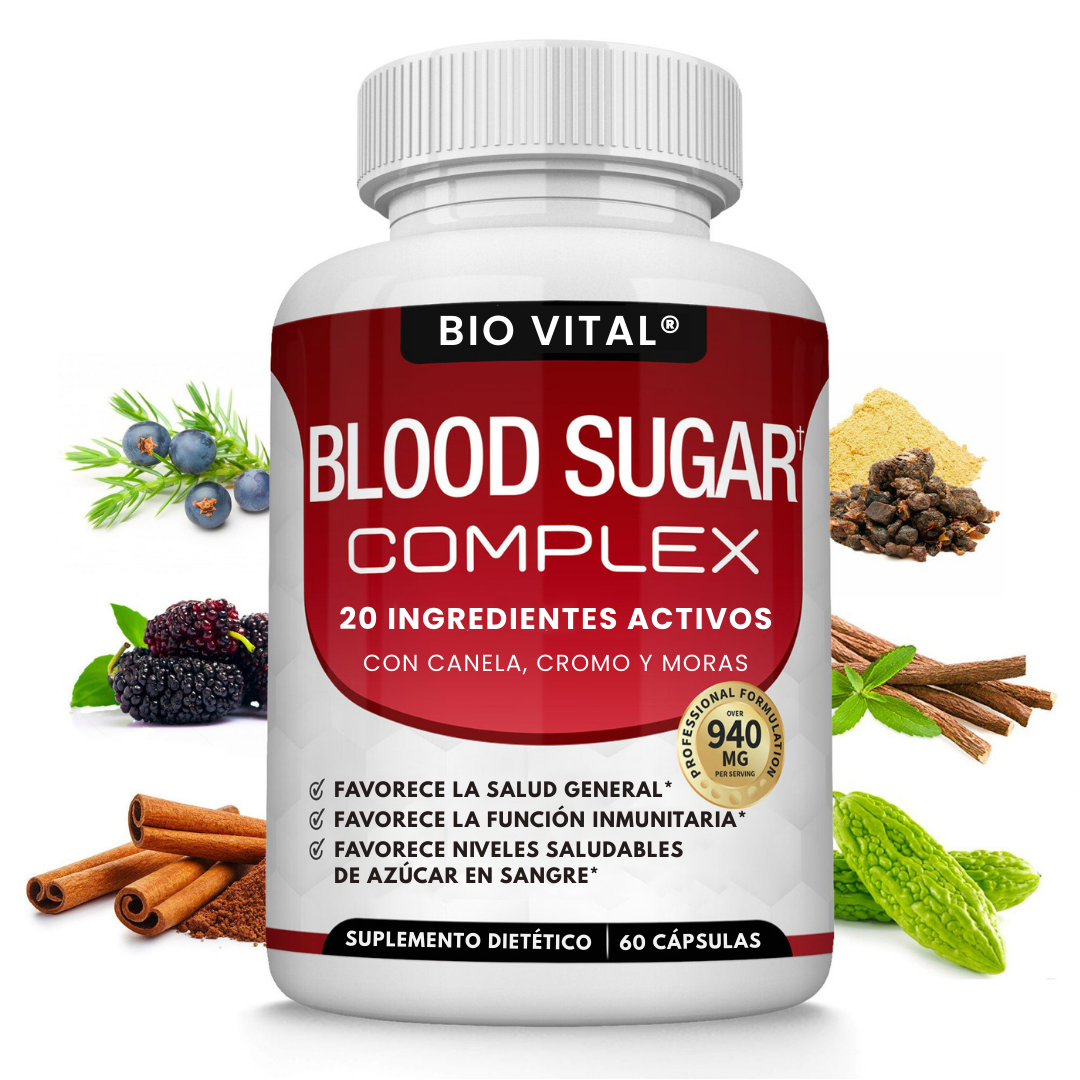 Bio Vital Blood Sugar Complex® Cápsulas que reducen diabetes
