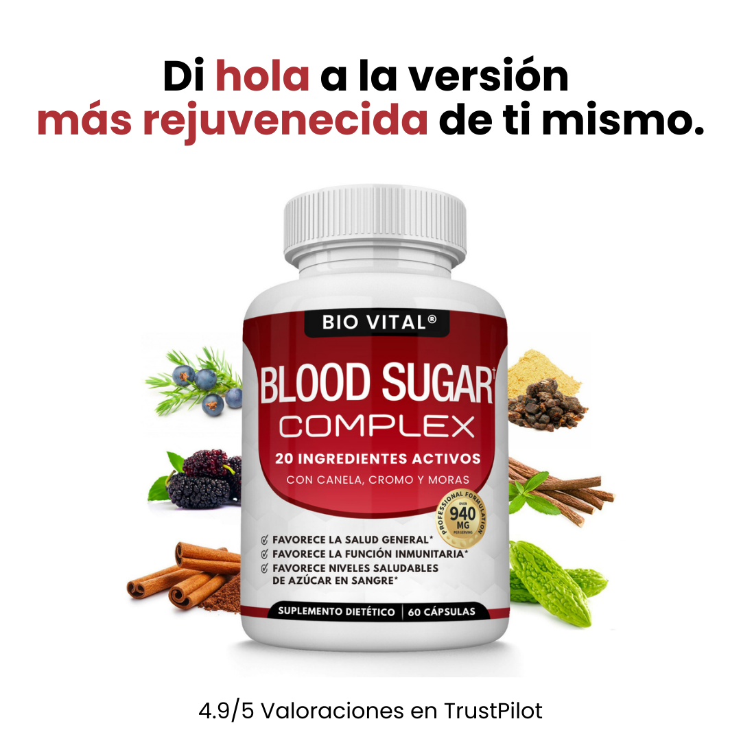 Bio Vital Blood Sugar Complex® Cápsulas que reducen diabetes