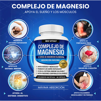 Magnesium Complex® De Alta Pureza Anti-Edad