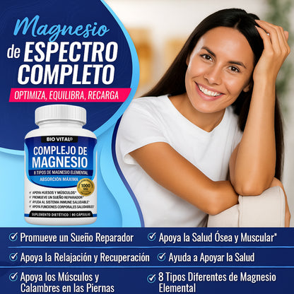 Magnesium Complex® De Alta Pureza Anti-Edad