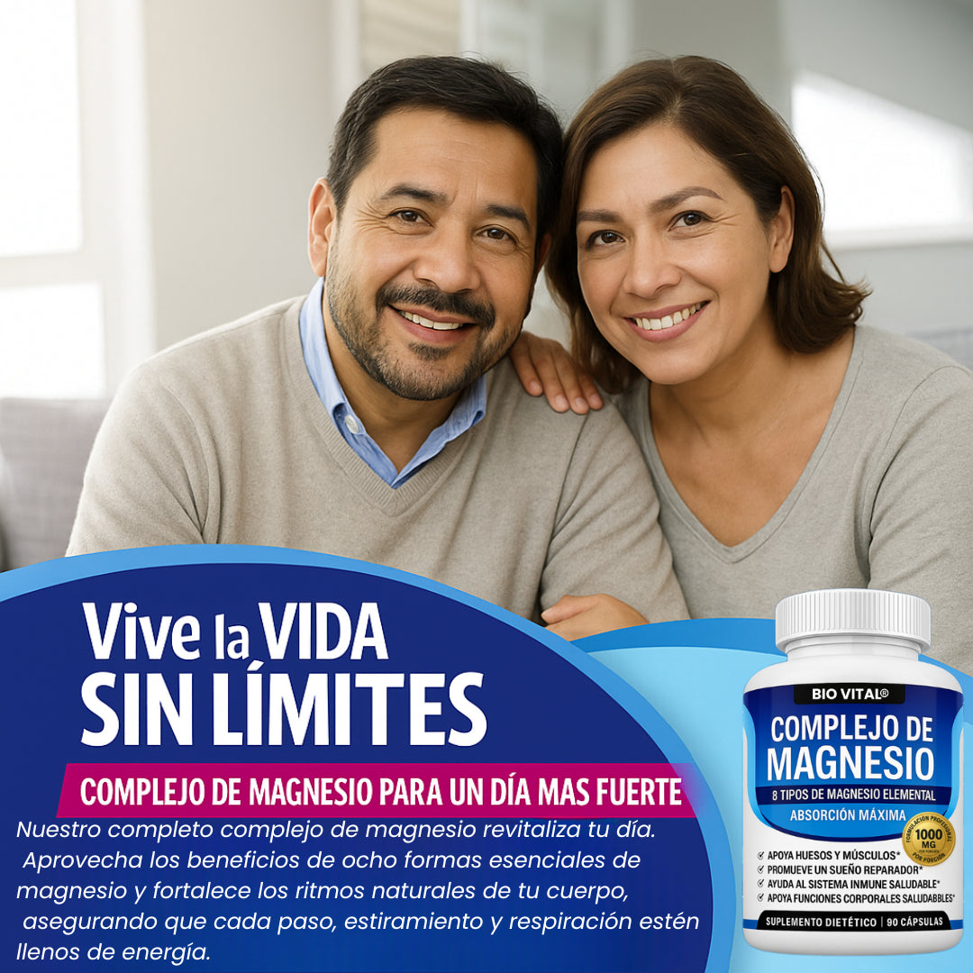 Magnesium Complex® De Alta Pureza Anti-Edad