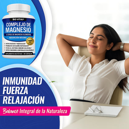 Magnesium Complex® De Alta Pureza Anti-Edad
