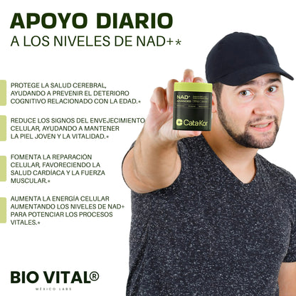 NAD+ Advanced de Alta Pureza Anti-Envejecimiento
