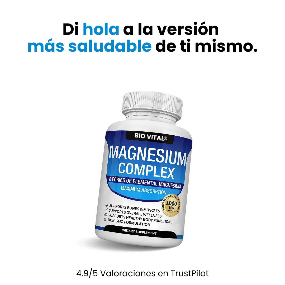 Magnesium Complex® De Alta Pureza Anti-Edad