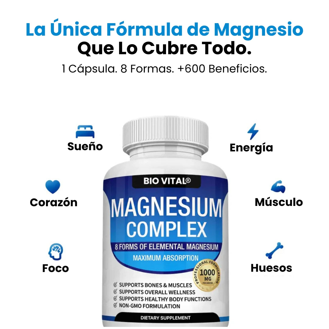 Magnesium Complex® De Alta Pureza Anti-Edad